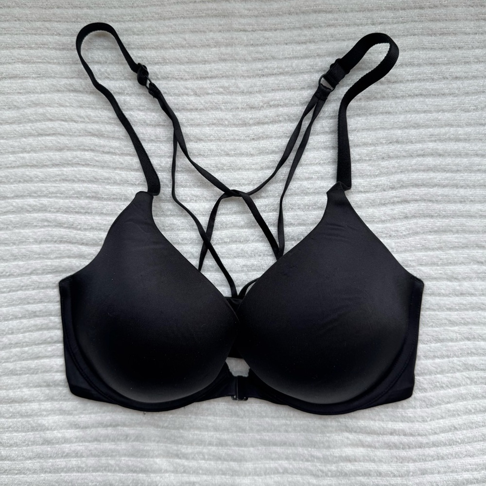 VICTORIA’S SECRET | NWOT Black Very Sexy Push Up Racerback Bra 32DD / 32E